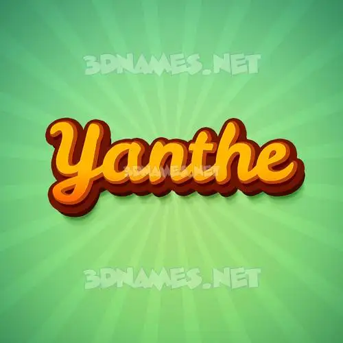 yanthe in Green Rays style - 3D name wallpaper yanthe in Green Rays style - 3D name wallpaper