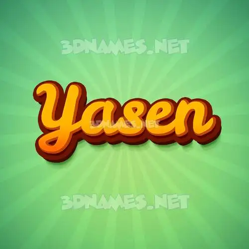 yasen in Green Rays style - 3D name wallpaper yasen in Green Rays style - 3D name wallpaper