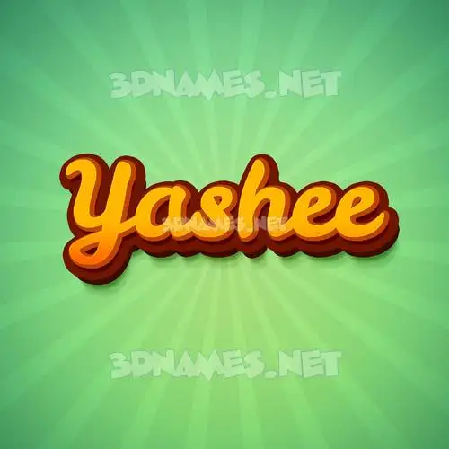 yashee in Green Rays style - 3D name wallpaper