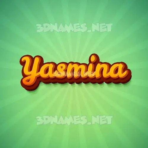 yasmina in Green Rays style - 3D name wallpaper yasmina in Green Rays style - 3D name wallpaper