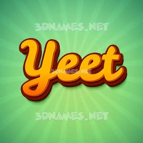 yeet in Green Rays style - 3D name wallpaper yeet in Green Rays style - 3D name wallpaper