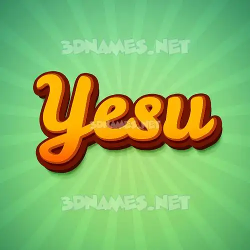 yesu in Green Rays style - 3D name wallpaper yesu in Green Rays style - 3D name wallpaper