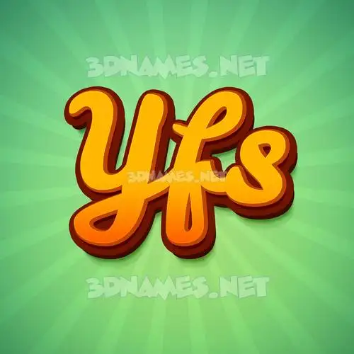 yfs in Green Rays style - 3D name wallpaper yfs in Green Rays style - 3D name wallpaper