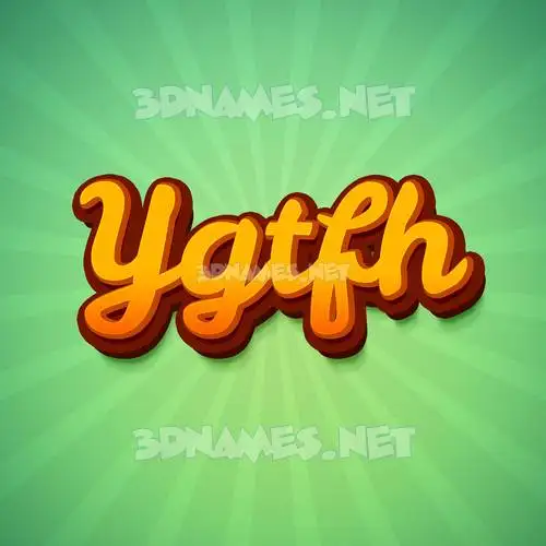 ygtfh in Green Rays style - 3D name wallpaper ygtfh in Green Rays style - 3D name wallpaper