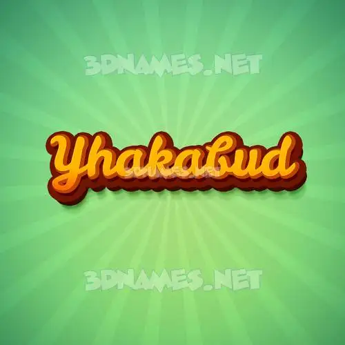 yhakabud in Green Rays style - 3D name wallpaper yhakabud in Green Rays style - 3D name wallpaper