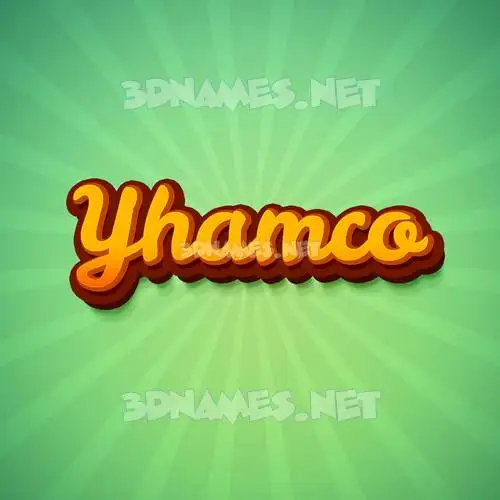 yhamco in Green Rays style - 3D name wallpaper yhamco in Green Rays style - 3D name wallpaper