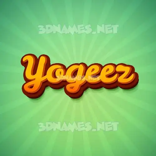 yogeez in Green Rays style - 3D name wallpaper yogeez in Green Rays style - 3D name wallpaper