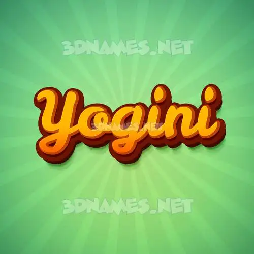 yogini in Green Rays style - 3D name wallpaper yogini in Green Rays style - 3D name wallpaper