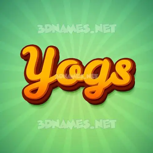 yogs in Green Rays style - 3D name wallpaper yogs in Green Rays style - 3D name wallpaper