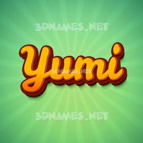 yumi in Green Rays style - 3D name wallpaper yumi in Green Rays style - 3D name wallpaper