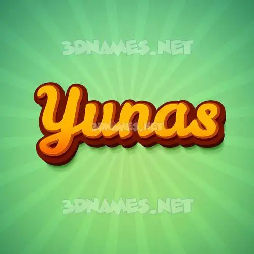 yunas in Green Rays style - 3D name wallpaper yunas in Green Rays style - 3D name wallpaper