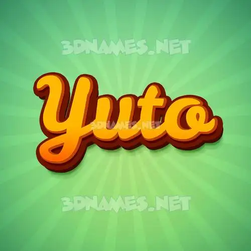yuto in Green Rays style - 3D name wallpaper yuto in Green Rays style - 3D name wallpaper