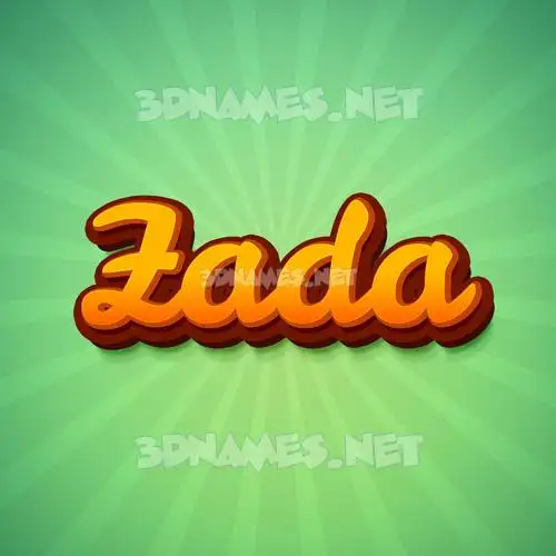 zada in Green Rays style - 3D name wallpaper zada in Green Rays style - 3D name wallpaper