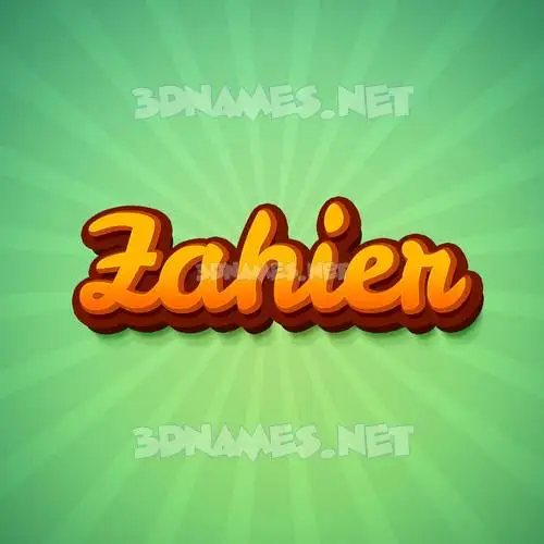 zahier in Green Rays style - 3D name wallpaper zahier in Green Rays style - 3D name wallpaper