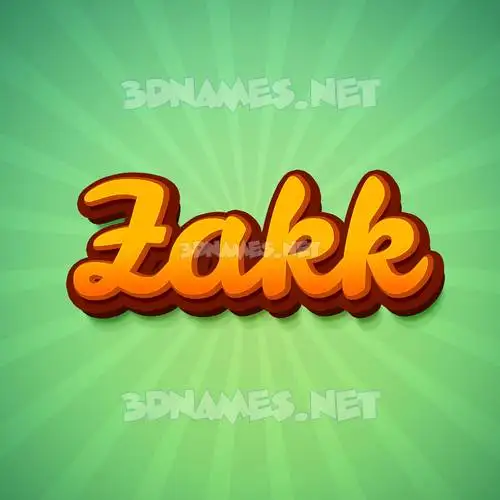zakk in Green Rays style - 3D name wallpaper zakk in Green Rays style - 3D name wallpaper