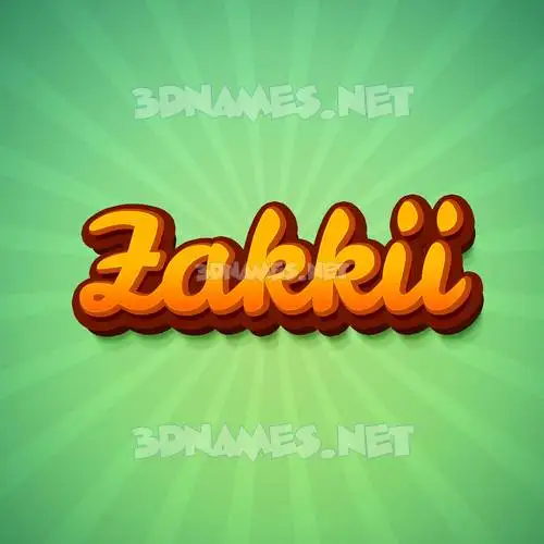 zakkii in Green Rays style - 3D name wallpaper zakkii in Green Rays style - 3D name wallpaper