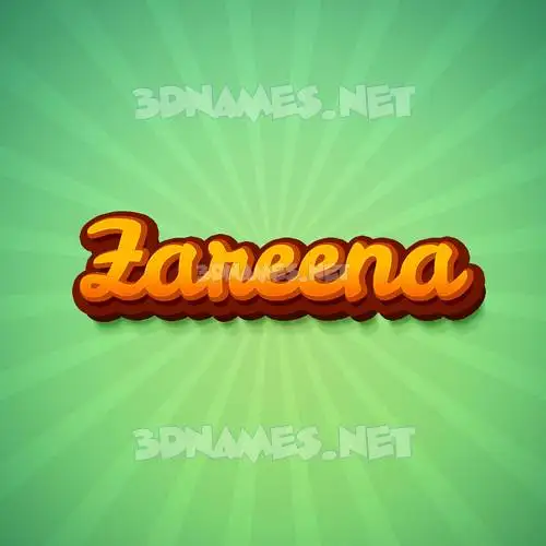 zareena in Green Rays style - 3D name wallpaper zareena in Green Rays style - 3D name wallpaper