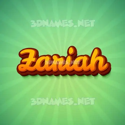 zariah in Green Rays style - 3D name wallpaper zariah in Green Rays style - 3D name wallpaper
