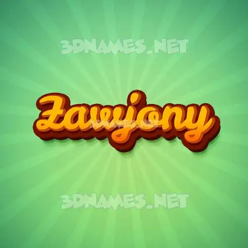 zawjony in Green Rays style - 3D name wallpaper zawjony in Green Rays style - 3D name wallpaper