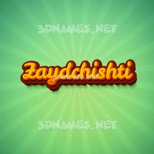 zaydchishti in Green Rays style - 3D name wallpaper zaydchishti in Green Rays style - 3D name wallpaper