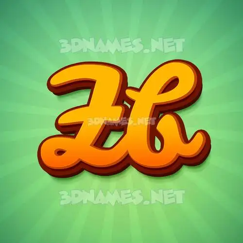 zb in Green Rays style - 3D name wallpaper zb in Green Rays style - 3D name wallpaper