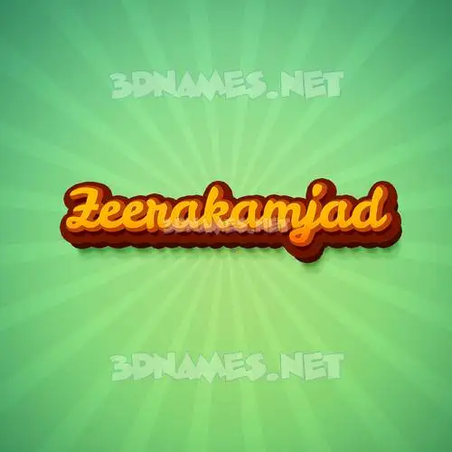zeerakamjad in Green Rays style - 3D name wallpaper zeerakamjad in Green Rays style - 3D name wallpaper