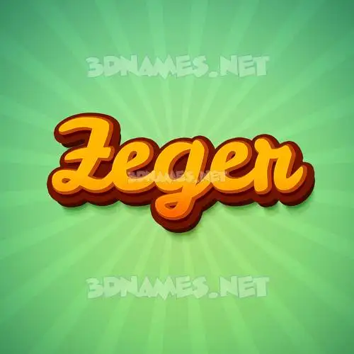 zeger in Green Rays style - 3D name wallpaper zeger in Green Rays style - 3D name wallpaper