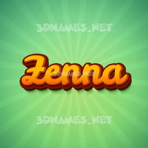 zenna in Green Rays style - 3D name wallpaper zenna in Green Rays style - 3D name wallpaper