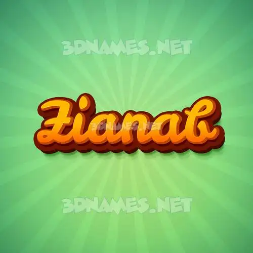 zianab in Green Rays style - 3D name wallpaper zianab in Green Rays style - 3D name wallpaper