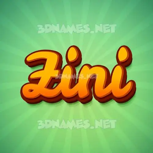 zini in Green Rays style - 3D name wallpaper zini in Green Rays style - 3D name wallpaper