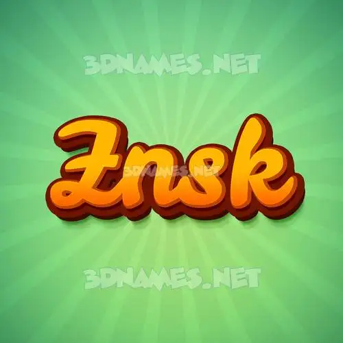 znsk in Green Rays style - 3D name wallpaper znsk in Green Rays style - 3D name wallpaper
