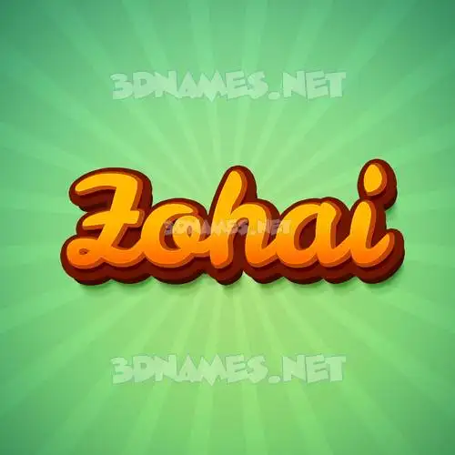 zohai in Green Rays style - 3D name wallpaper zohai in Green Rays style - 3D name wallpaper