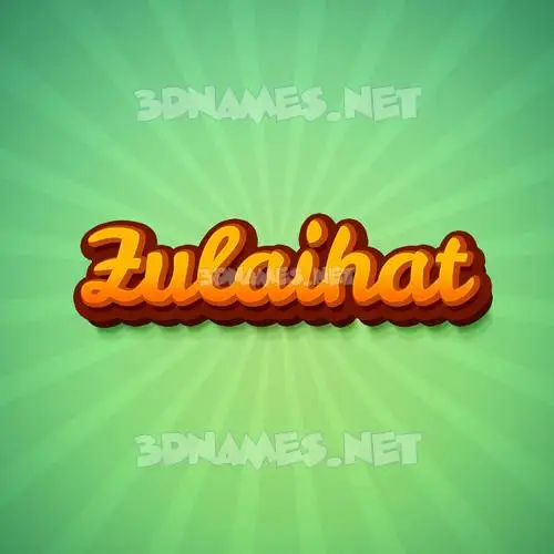 zulaihat in Green Rays style - 3D name wallpaper zulaihat in Green Rays style - 3D name wallpaper