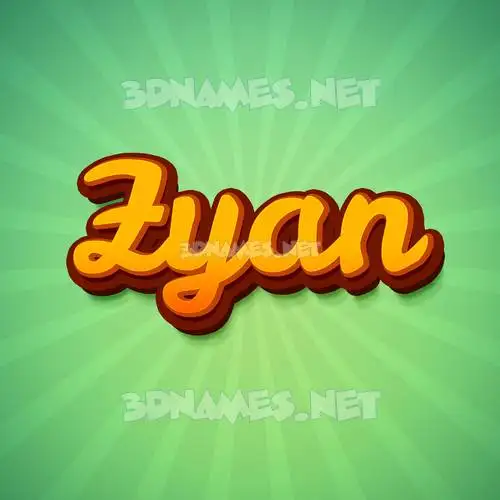 zyan in Green Rays style - 3D name wallpaper zyan in Green Rays style - 3D name wallpaper