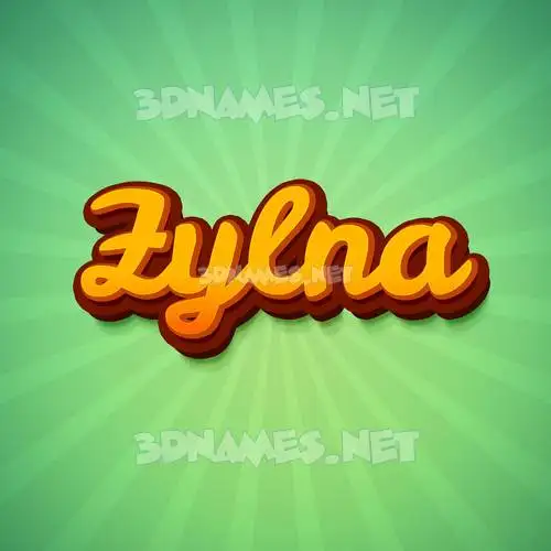 zylna in Green Rays style - 3D name wallpaper zylna in Green Rays style - 3D name wallpaper