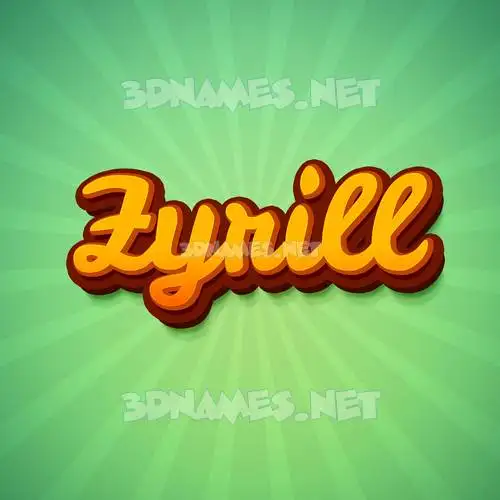 zyrill in Green Rays style - 3D name wallpaper zyrill in Green Rays style - 3D name wallpaper