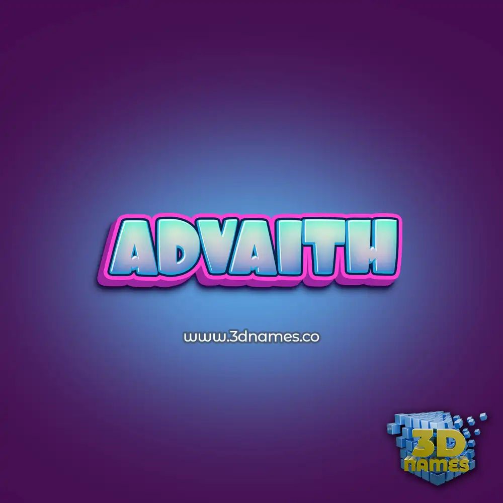 advaith in Phat Purple style - 3D name wallpaper