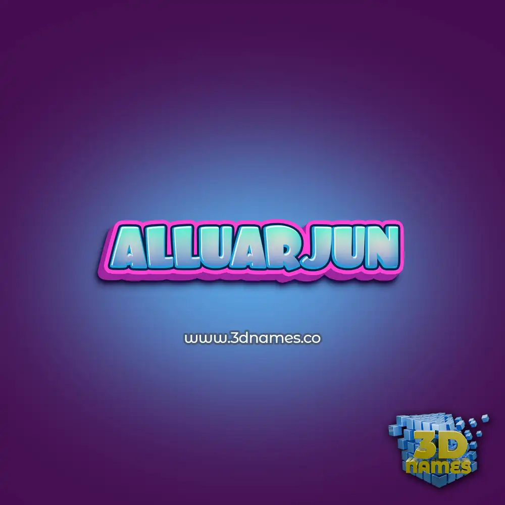 alluarjun in Phat Purple style - 3D name wallpaper alluarjun in Phat Purple style - 3D name wallpaper