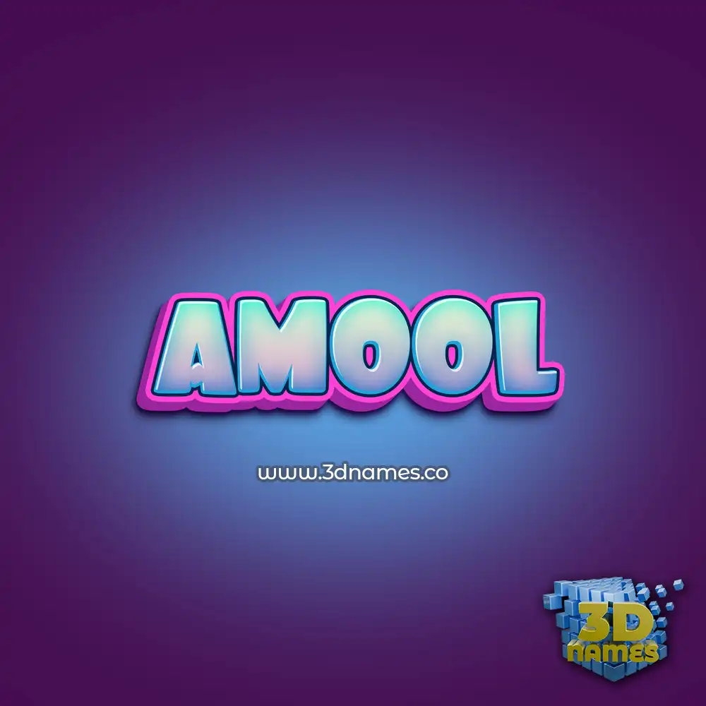 amool in Phat Purple style - 3D name wallpaper