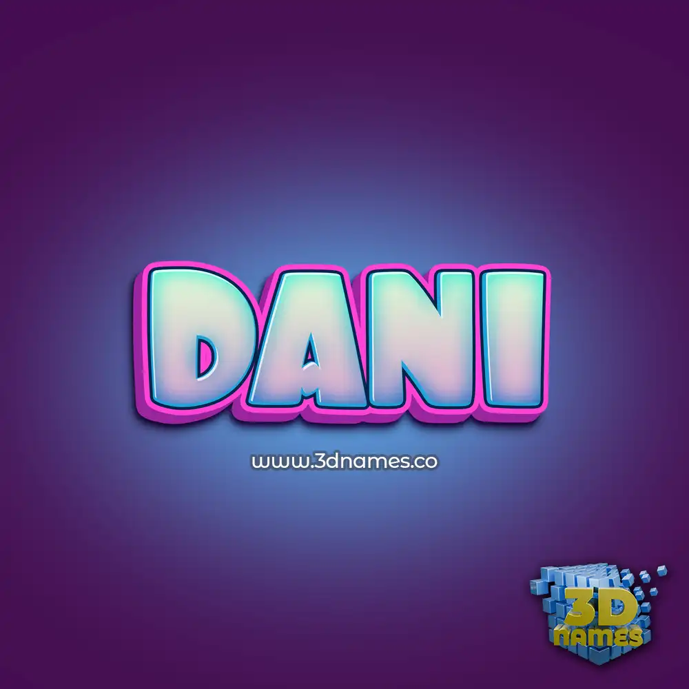 dani in Phat Purple style - 3D name wallpaper dani in Phat Purple style - 3D name wallpaper