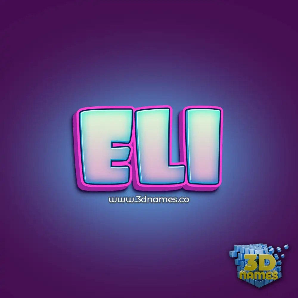 eli in Phat Purple style - 3D name wallpaper eli in Phat Purple style - 3D name wallpaper