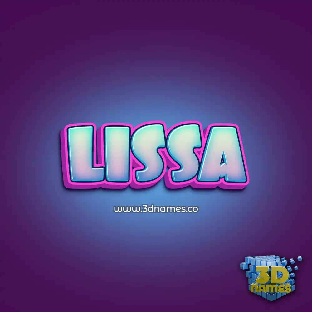 lissa in Phat Purple style - 3D name wallpaper lissa in Phat Purple style - 3D name wallpaper