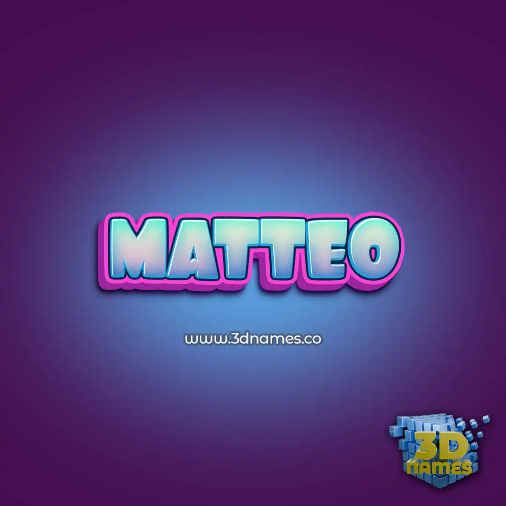 matteo in Phat Purple style - 3D name wallpaper matteo in Phat Purple style - 3D name wallpaper