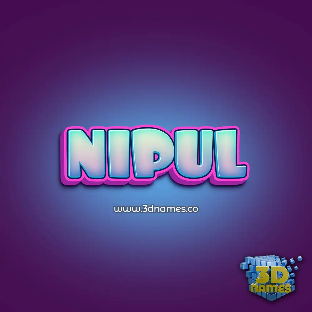 nipul in Phat Purple style - 3D name wallpaper nipul in Phat Purple style - 3D name wallpaper