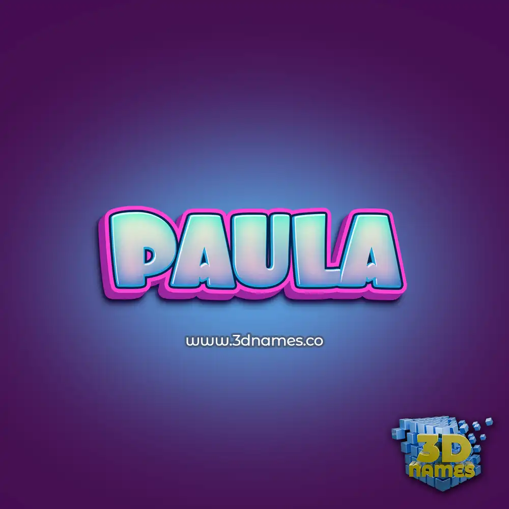 paula in Phat Purple style - 3D name wallpaper paula in Phat Purple style - 3D name wallpaper