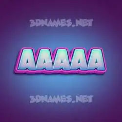 aaaaa in Phat Purple style - 3D name wallpaper
