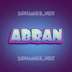 abran in Phat Purple style - 3D name wallpaper