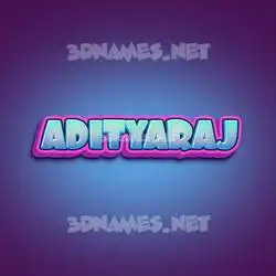 adityaraj in Phat Purple style - 3D name wallpaper