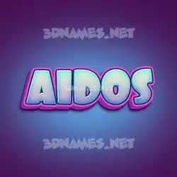 aidos in Phat Purple style - 3D name wallpaper