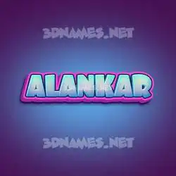 alankar in Phat Purple style - 3D name wallpaper